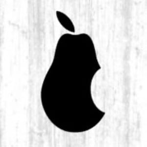 Set of 20 Pear Vinyl Decals, Phone Fanny Decals