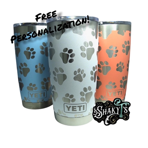 20oz - 360 PetPaw design on a Yeti Tumbler. Multiple colors available…
