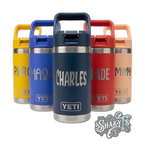 12oz Yeti Jr Kids Tumbler | Personalized Custom Engraving | Name or Clipart Design | 10+ Colors | Laser Engraved Kids Cup