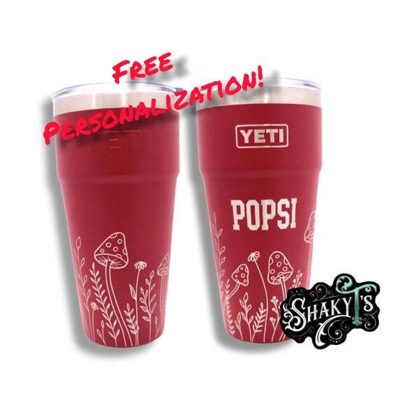 26oz Custom Engraved YETI Stackable Tumbler with Straw Lid