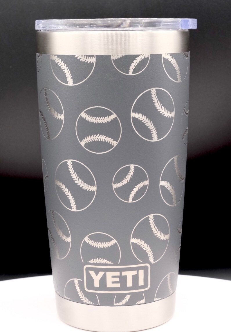 Engraved Baseball / Softball on 20oz Yeti Tumbler With Etsy