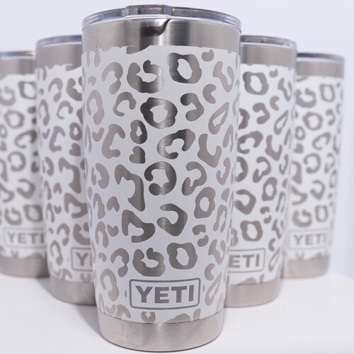 Leopard 2.0 Pattern Laser Engraved on a 20oz Yeti Tumbler. Etsy