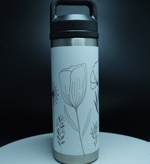 Personalized Engraved Yeti 36oz Bottle Wildflower 360 