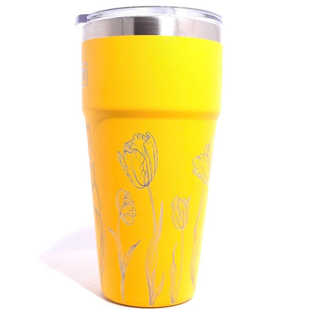 26oz 360 Poppy Design Laser Engraved on a Yeti Stackable Tumbler, With  Straw Lid. Dishwasher Safe, No Stickers, and No Vinyl Decals 