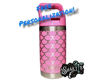 12oz Jr. - 360 Mermaid design laser engraved on a Yeti Rambler. Multiple colors available…