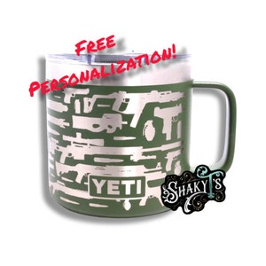 14oz - Blackrifle design laser engraved on a Yeti mug