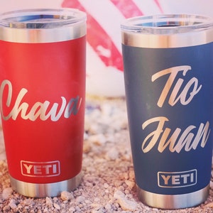 Custom Engraved Yeti Tumbler 20oz Any Team, School, Logo! – Lit Engraving  Designs