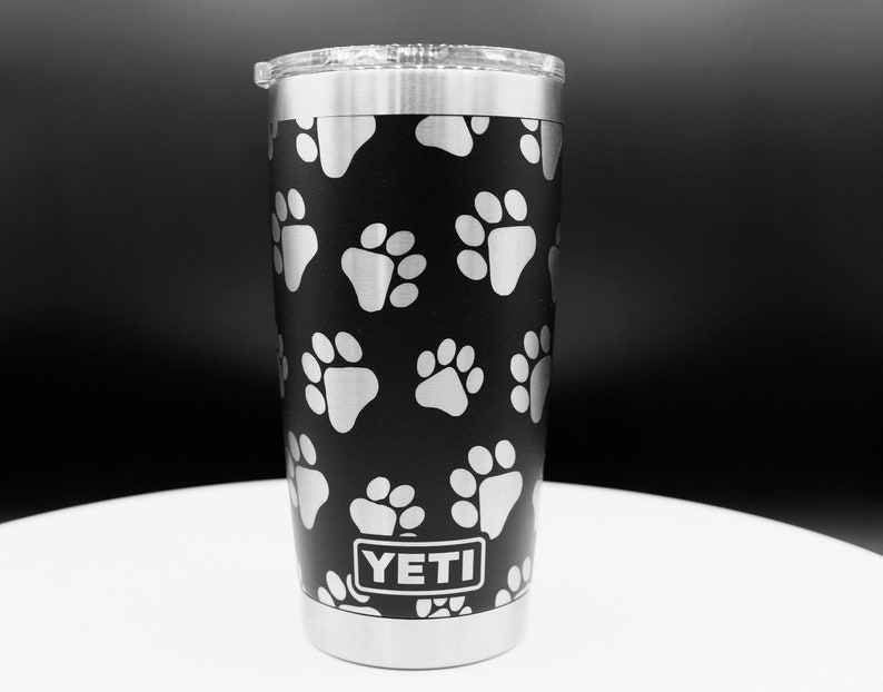 Pet Paw Design 20oz Yeti Tumbler Dishwasher Safe... Etsy