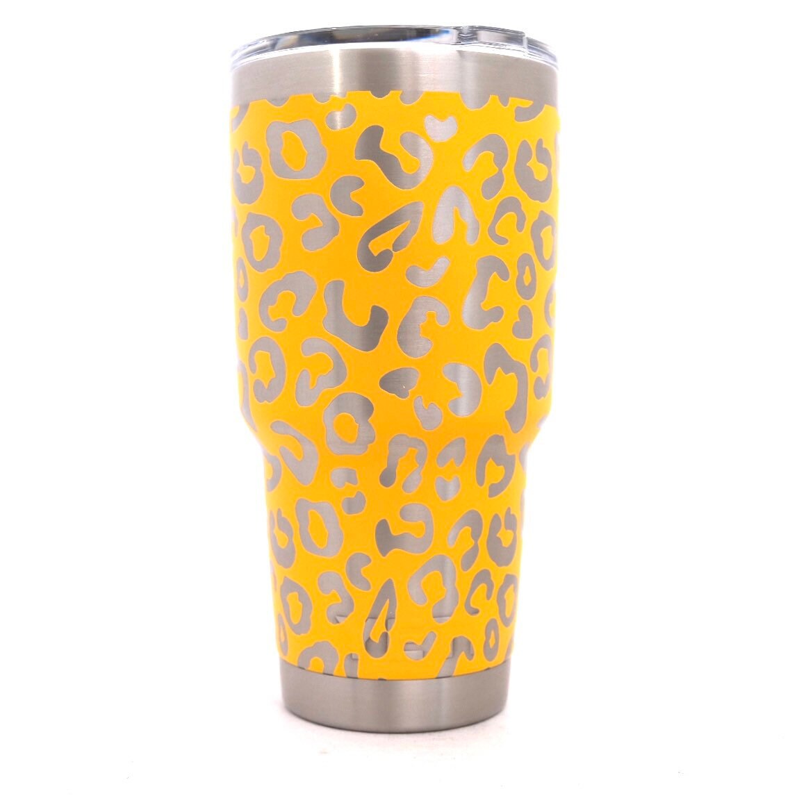 30oz - 360 Leopard/cheetah Print Laser Engraved on an Yeti Tumbler