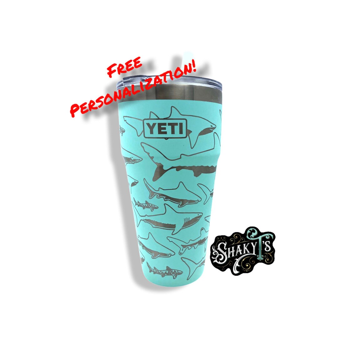 20oz 360 Sunflower Design Laser Engraved on a Yeti Tumbler With Magslide Lid.  Multiple Colors Available 