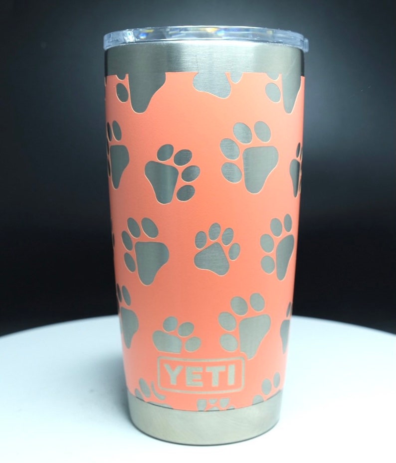 Pet Paw Design 20oz Yeti Tumbler Dishwasher Safe... Etsy