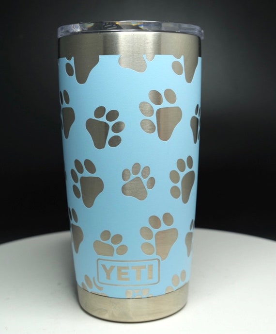 20oz 360 Petpaw Design on a Yeti Tumbler. Multiple Colors Available 
