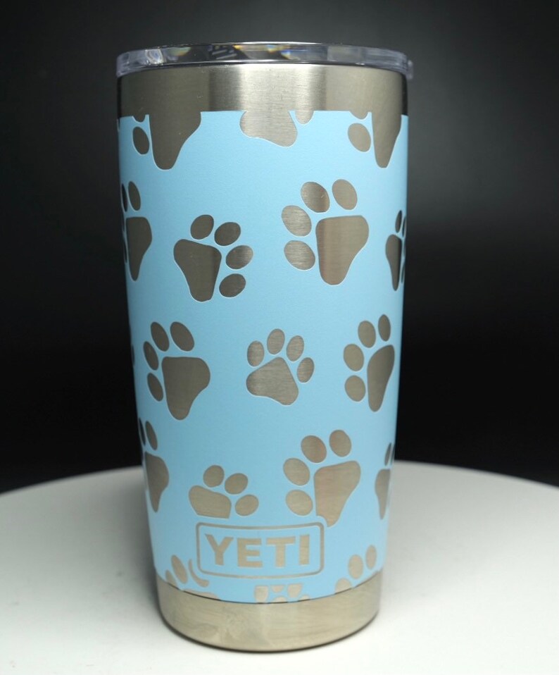 Pet Paw Design 20oz Yeti Tumbler Dishwasher Safe... Etsy