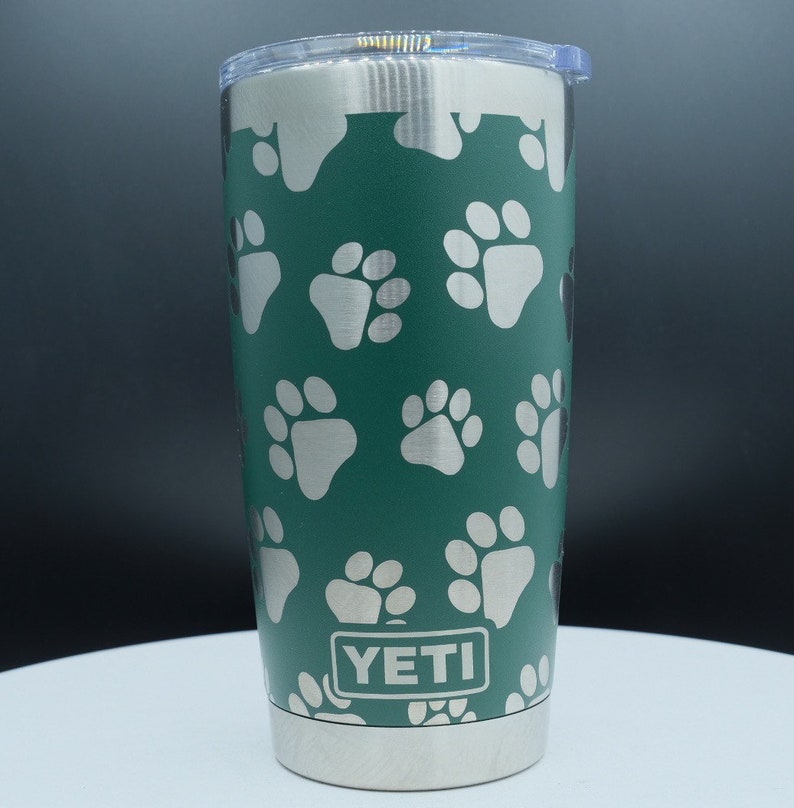 Pet Paw Design 20oz Yeti Tumbler Dishwasher Safe... Etsy