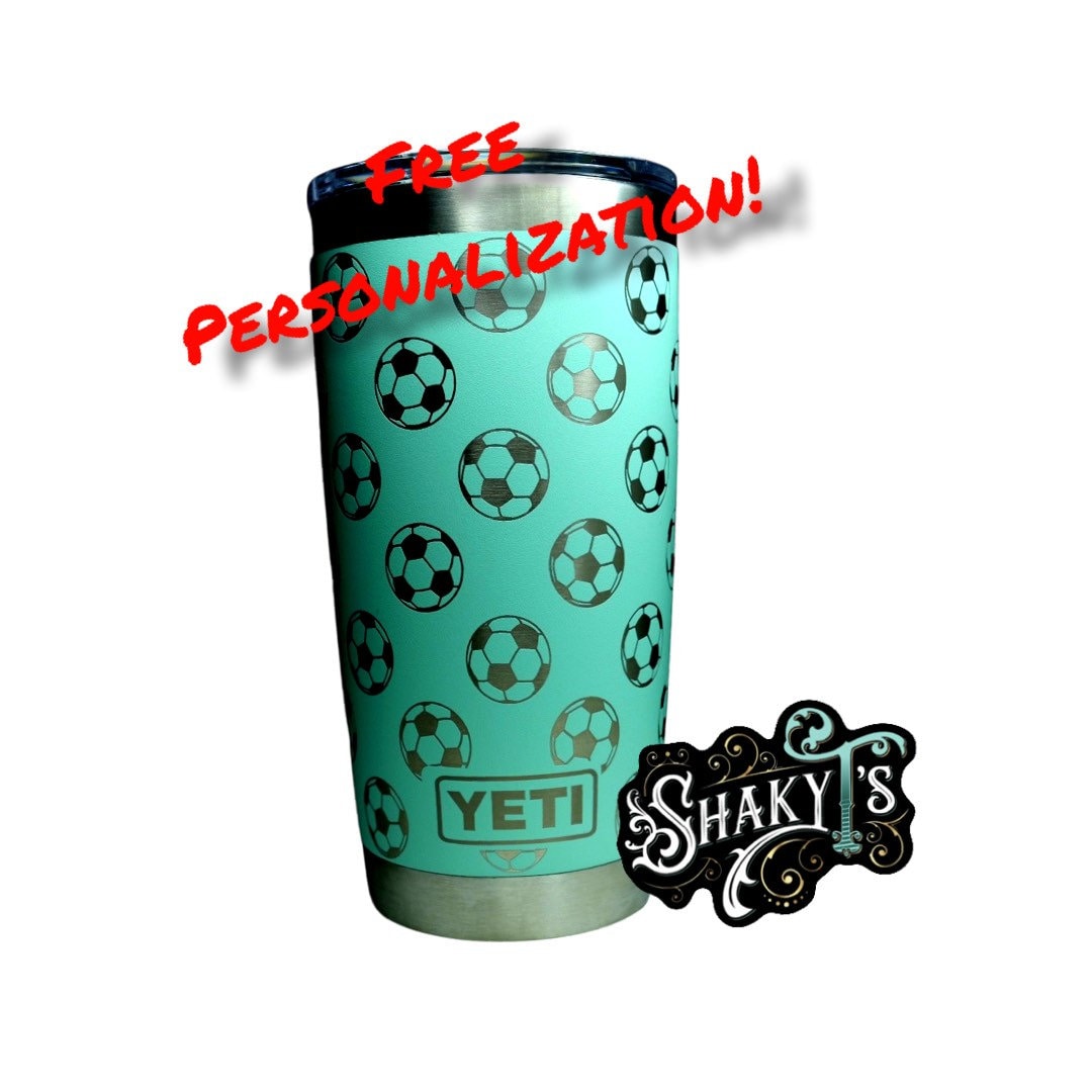 Checkerboard print 20oz Yeti tumbler with magslide lid. dishwasher safe