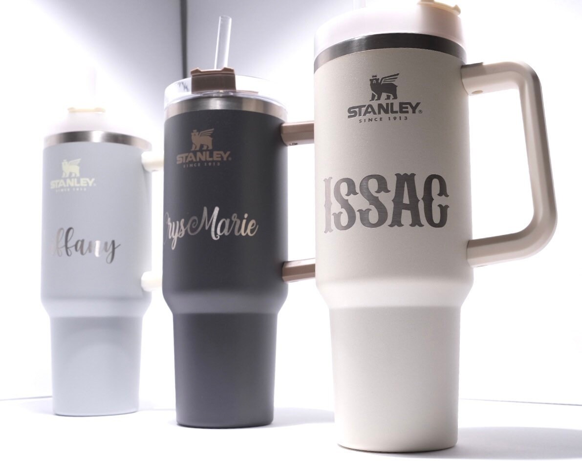 Best Shopping Deals Online Personalized Engraved Stanley Quencher 40 oz 30 oz 20 oz, Dishwasher