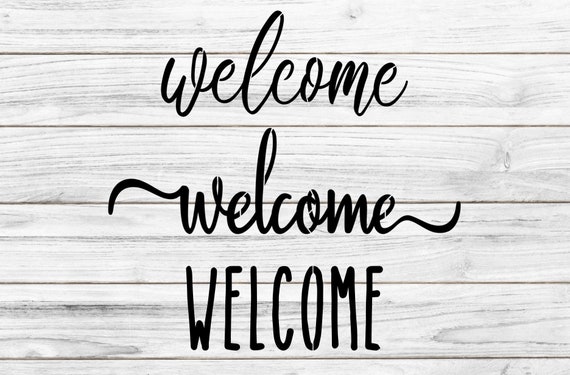 Welcome Stencil Reusable Welcome Stencil Reusable Stencil | Etsy