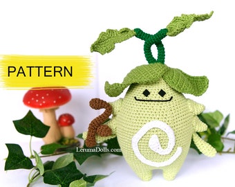 PDF file, Aranara crochet pattern, genshin impact crochet pattern, crochet spirit of the forest, Arabalika amigurumi pattern in English