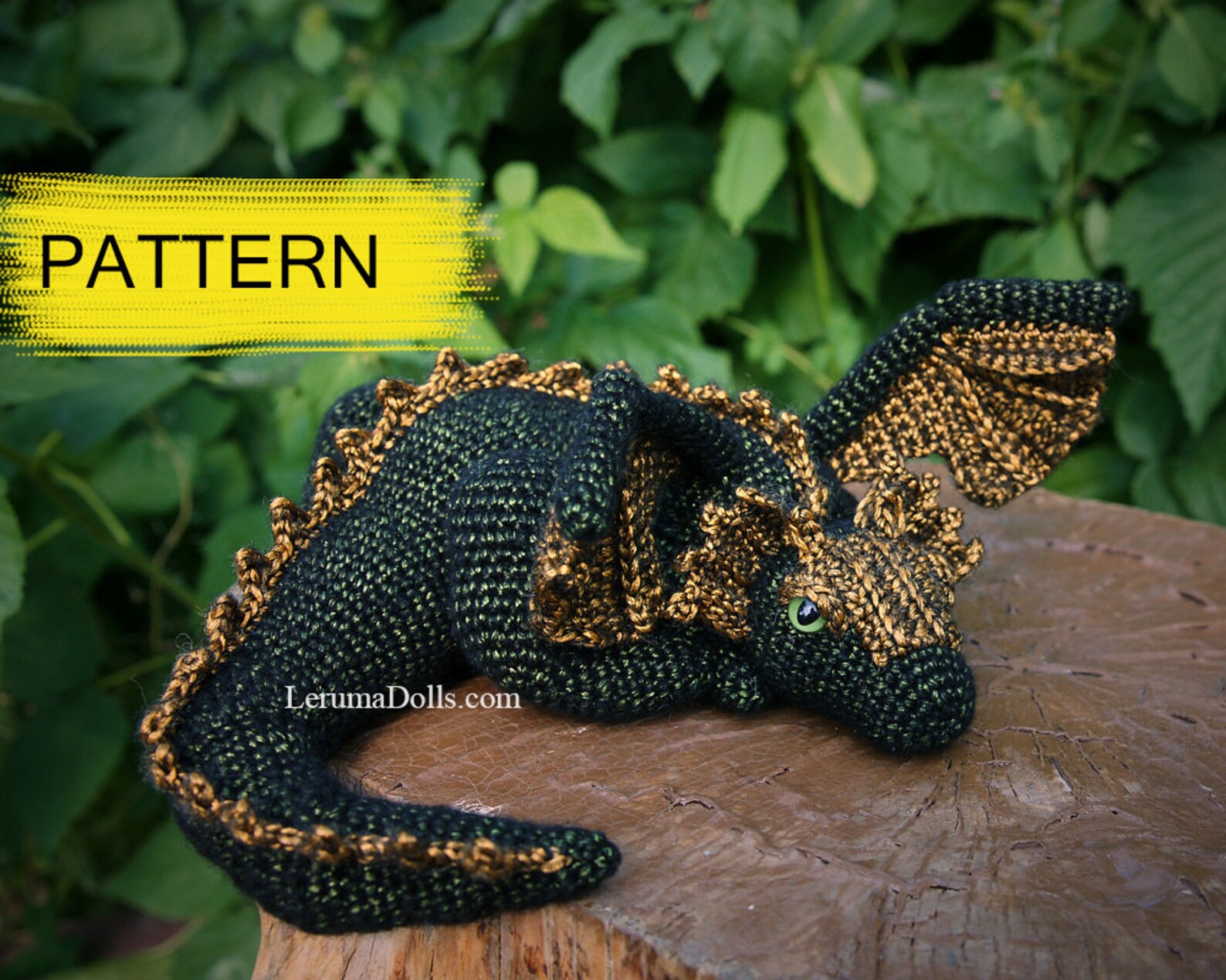 PDF File Dragon Crochet Pattern Dragon Amigurumi Curve Etsy
