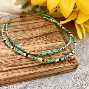 Beaded bracelets, women, turquoise bracelets, tiny bracelets, tiny, minimal bracelet, glass beads, gift for her, bulk orders