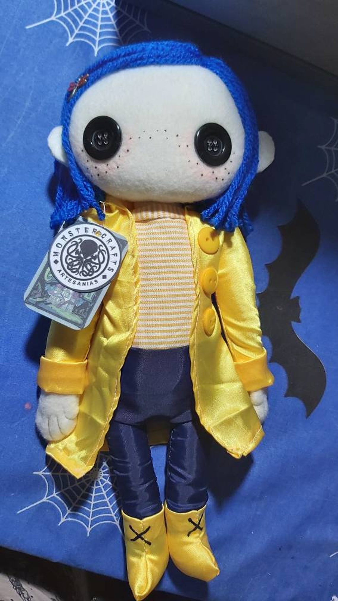 Coraline doll plush little me doll muñeca de coraline Etsy