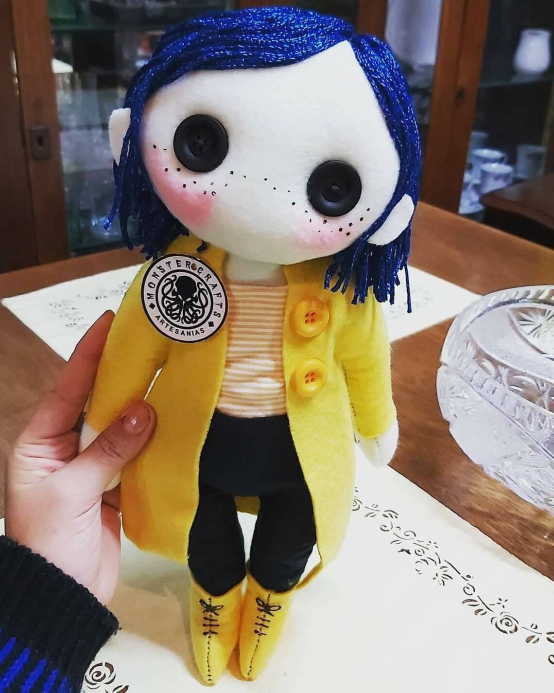 Coraline plush doll doll coraline little me doll coraline | Etsy
