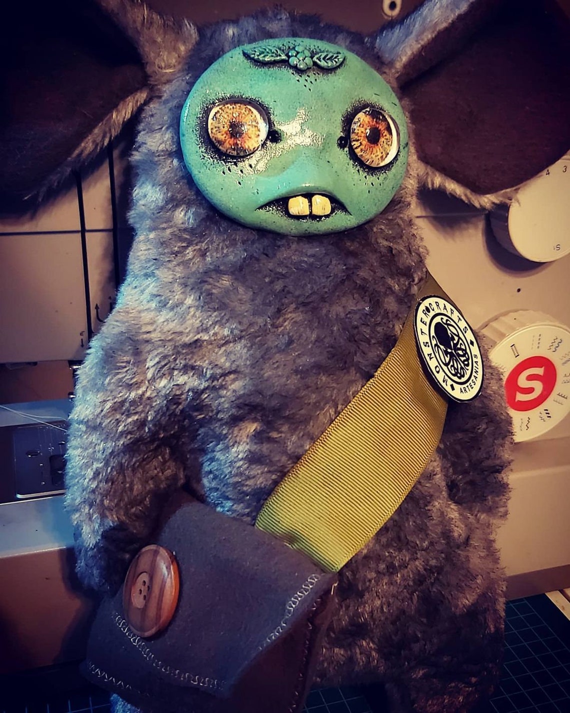 The Maker plush dust bunny plush The Maker doll dust bunny Etsy