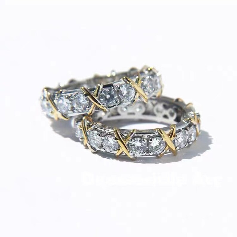 Classic Diamond Ring|Moissanite Ring Engagement Ring|Stacking Rings|Promise Ring|Brida Bridesmaid Wedding Ring|Birthday Valentine Gift