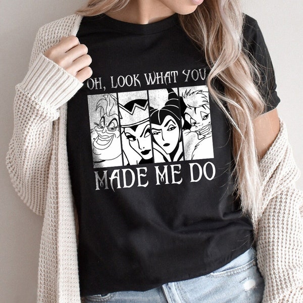 Look What You Made Me Do Disney Villains Shirt, Classic Disney Villains Shirt, Disney Villains Shirt, Disney Halloween Shirt,Comfort Colors®