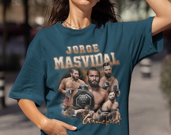 Jorge Masvidal Gamebred T-Shirt American Professional Fighter 90s Retro Shirt Boxing Fans Vintage Graphic Tee