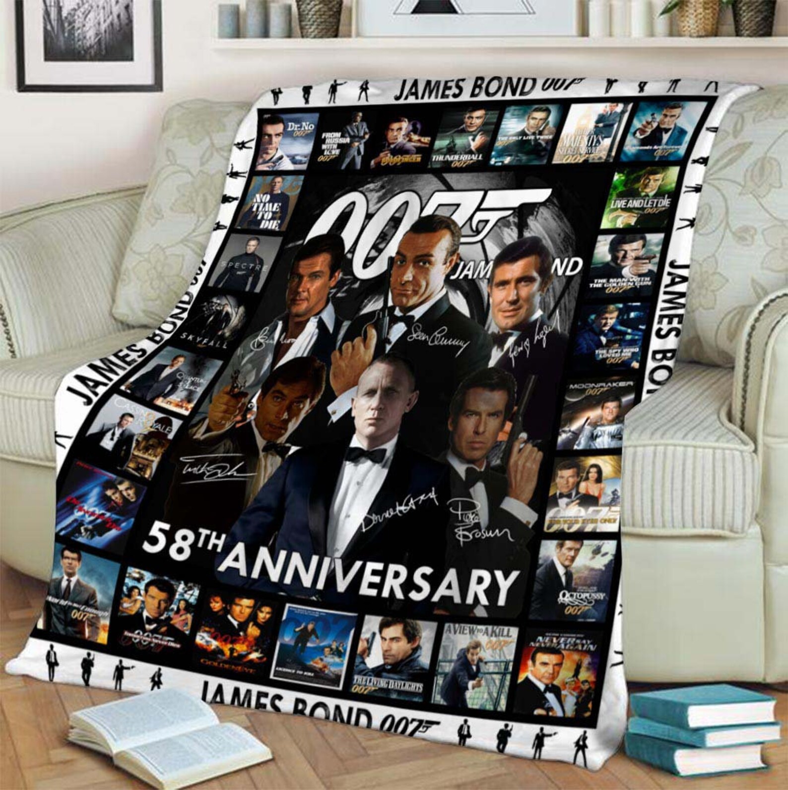 James Bond 007 Blanket Special Gift Anniversary Gift Gift | Etsy