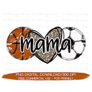 Basketball Mama Png, Soccer Mom Png, Mom Of Both Png, Sports Life Png, Basketball And Soccer Mom Png, Busy Raising Ballers Png Sublimation