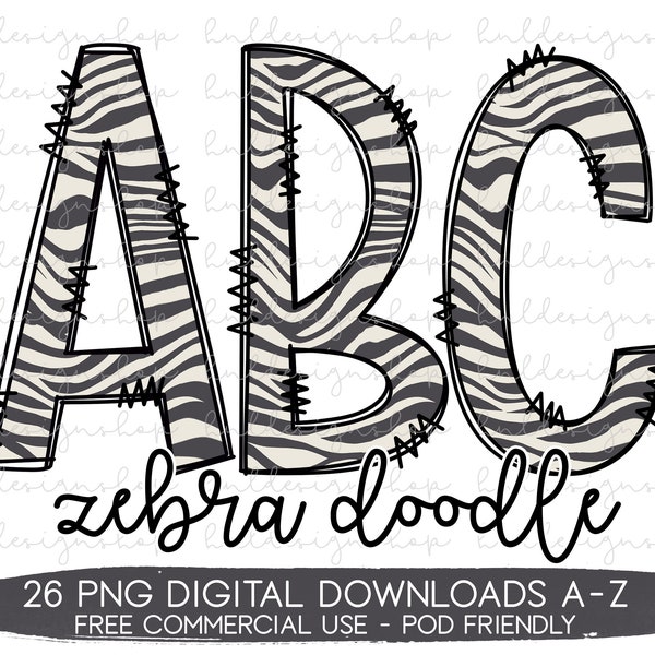 Animal Print Letters - Etsy