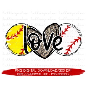 Baseball Png, Softball Png, Mom Of Both Png, Sports Life Png, Baseball And Softball Mom Png, Busy Raising Ballers Png Sublimation, Love Png