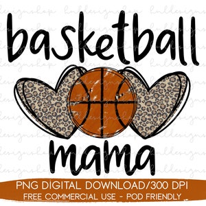 Basketball Mama Png, Basketball Leopard Heart Png, Basketball Sublimation, Basketball Vibes Png, Basketball Shirt Png, Basketball Life Png