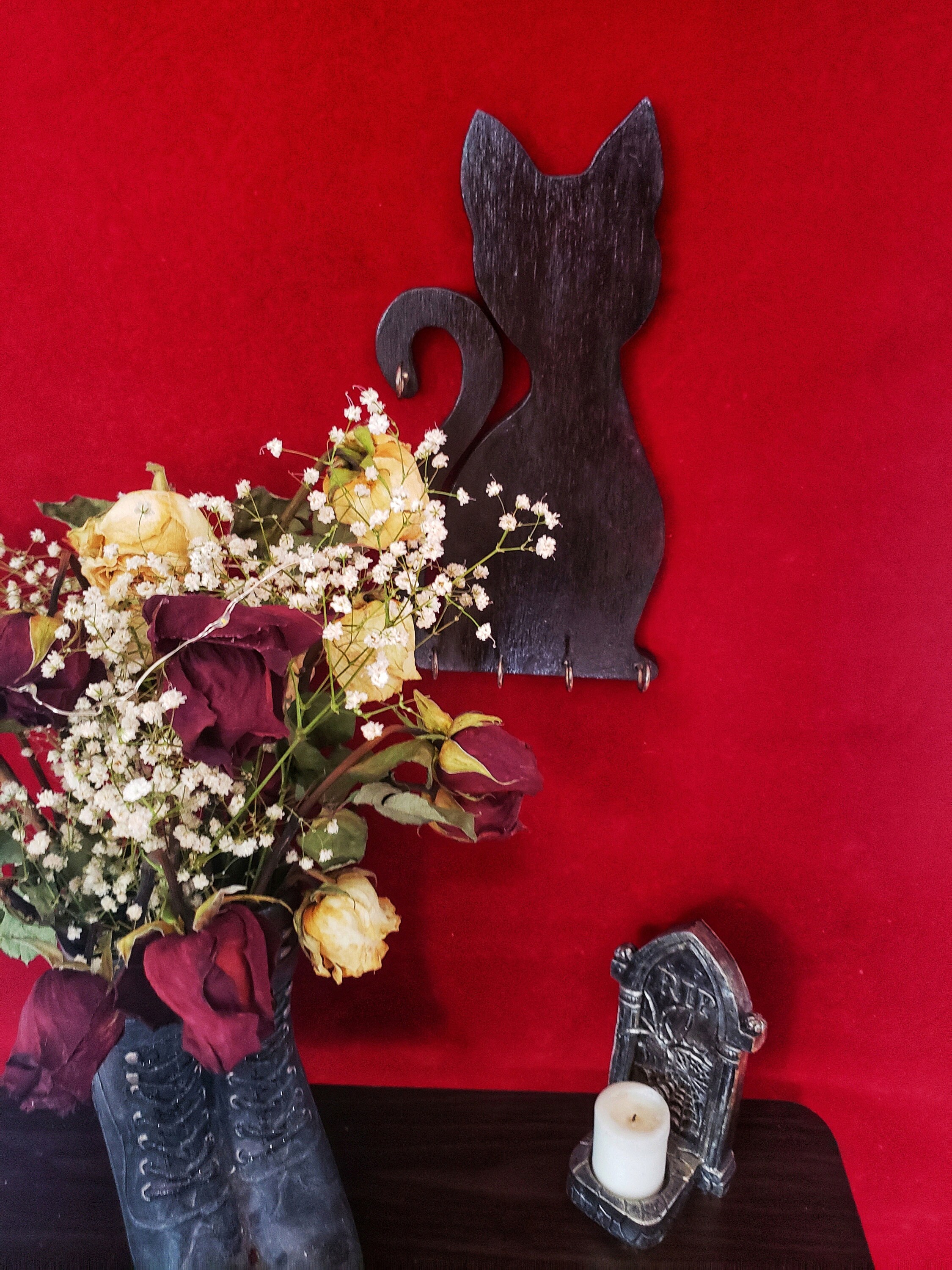 Cat Jewelry Stand soporte de llave de gato para la pared Etsy