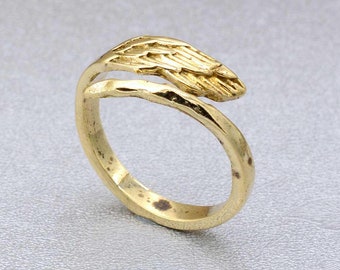 Angel Wing Ring: Adjustable Memorial Jewelry