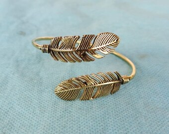 Handgemaakte messing verenarmband: verstelbare boho-armband