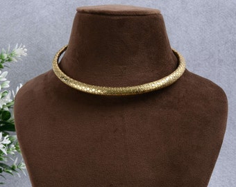 Brass Collar Necklace: Boho Choker for Women