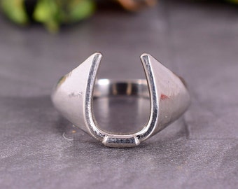 Hufeisen Ring, Western Schmuck, Zierliche 925 Sterling Silber Ring, Geschenk Handgemacht