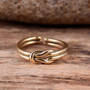 Love Knot Ring, gold Knot Ring, Double Knot Ring, Knot Ring, Promise Ring, Friendship Ring, Chunky Ring, Rings For Women