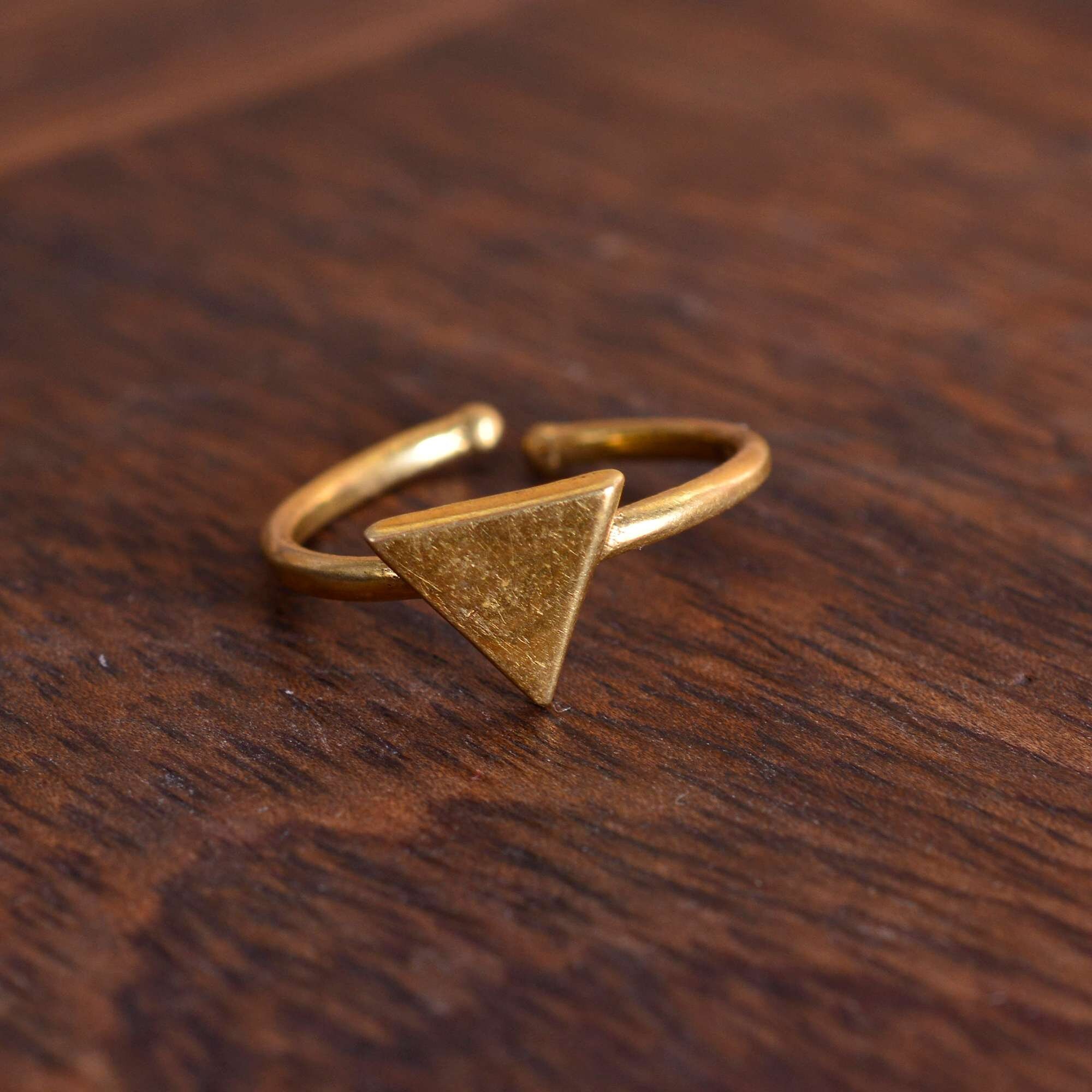 6 Piece Gold Ring Set Gold Stackable Rings Geometric Ring | Etsy