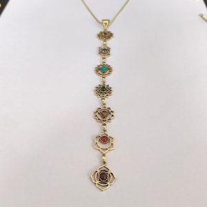 Brass 7 Chakras Pendant, Handmade Pendant,Brass Pendant,Chakras Pendant ,Brass Jewelry, Religious Jewelry ,Gift for her, Gift for him