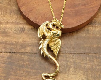 Collar Dragón Volador, dije hecho a mano