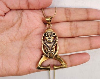Anatomical Skull Pendant Necklace: Vintage Goth Jewelry