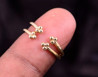 Paar gouden teenringen voor vrouwen, open teenring, verstelbare teenring, minimalistische ring, Midi-ring, bandteenring, kerstcadeau