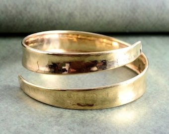 Minimalist Gold Upper Arm Cuff: Simple Arm Band Bracelet