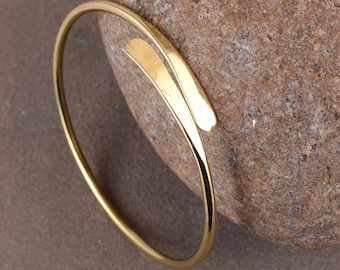 Minimalist Gold Upper Arm Cuff Bracelet