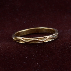 Wave Wedding Band, Dainty Ring, Wavy Band, Wave Shape Band Ring, Engagement Ring