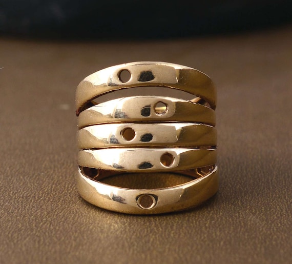 Wide Band Ring, arthritis Brass Ring, Thumb Ring, Multi stacking ring , Gold Band Ring, Ethnic Brass Ring, Personalized Gifts